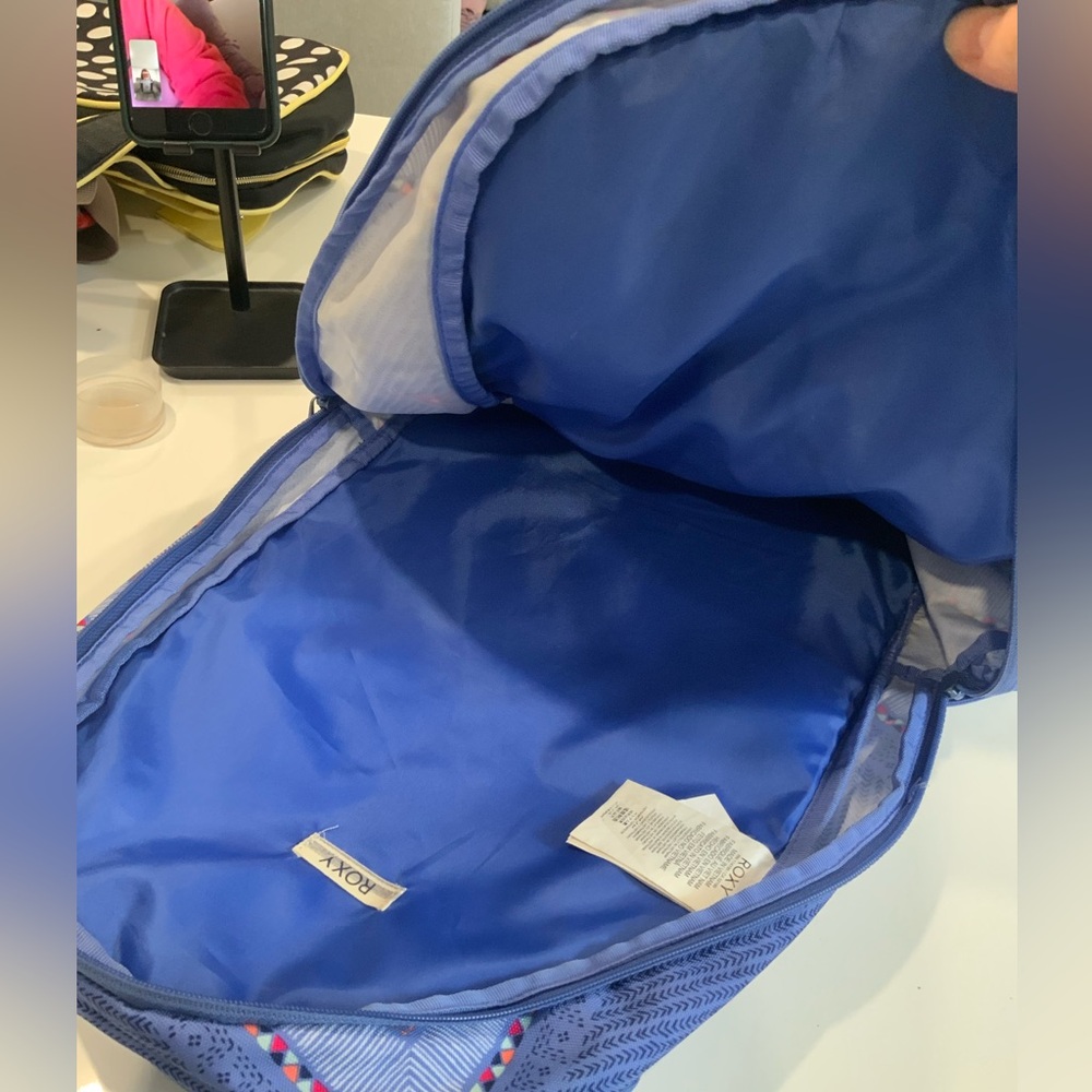Roxy Lilac Patterned Backpack - Picture 3 of 6